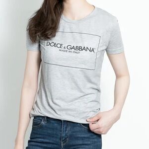 Dolce Gabbana Gray T-Shirt Size 40